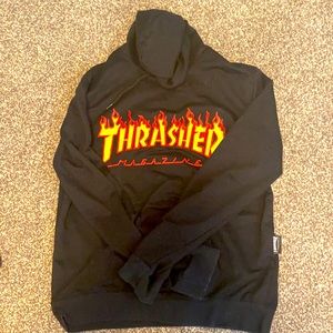 Thrasher magazine hoodie.